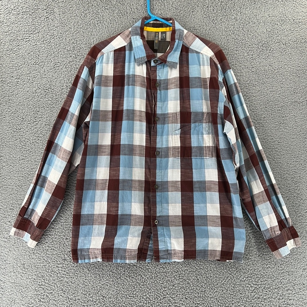 Levi’s Silvertab Mens Large Long Sleeve‎ Plaid Flannel Shirt Embroidered Logo